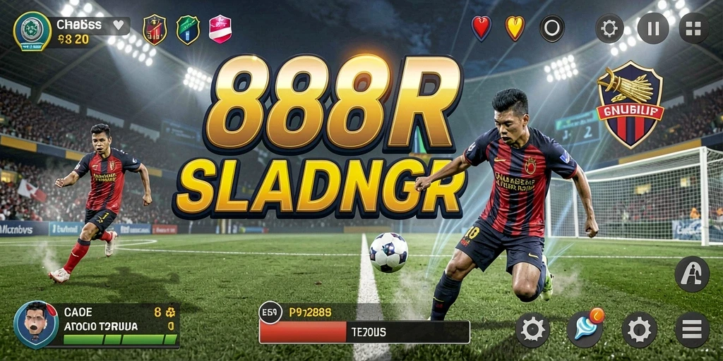 Screenshot utama 888R menampilkan gameplay kompetitif olahraga yang seru.