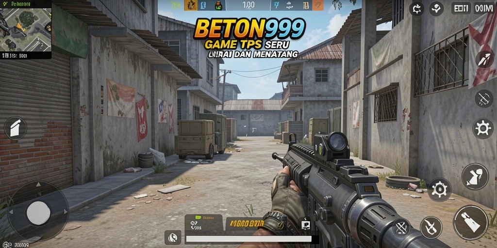 Tampilan pertarungan intens dari gameplay BETON999.