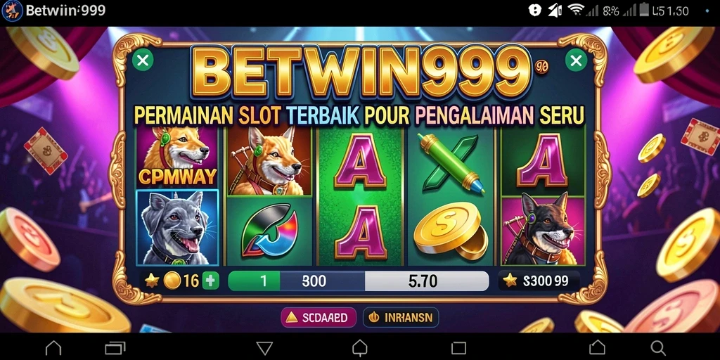 Tangkapan layar utama BETWIN999 menampilkan gameplay slot yang menarik dan grafis berkualitas tinggi.
