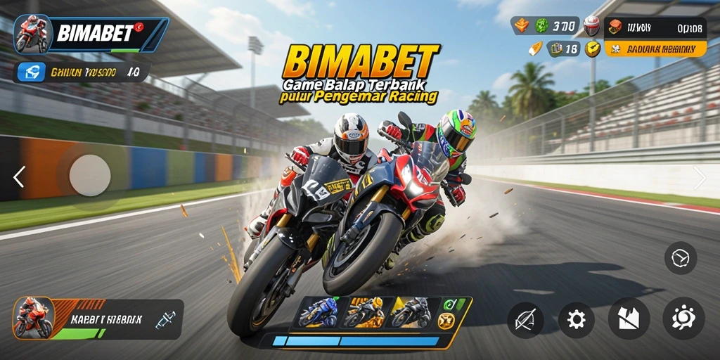 Tangkapan layar gameplay menampilkan mobil balap di lintasan yang menantang.