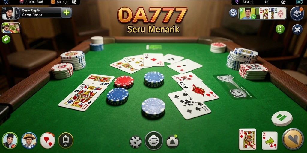 Screenshot IDA777 menampilkan gameplay Gaple yang seru dan interaktif.