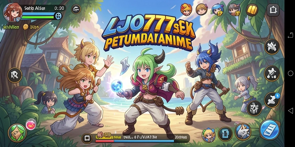 Gameplay menarik dengan karakter anime yang penuh warna dan dinamis.