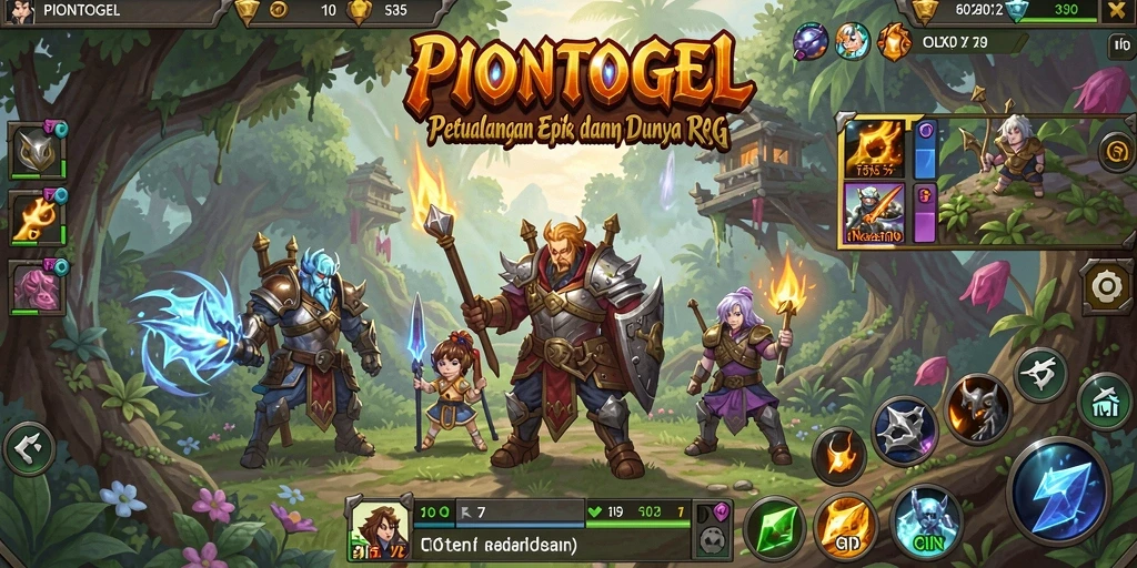 Tampilan aksi dalam permainan RPG PIONTOGEL yang menegangkan.