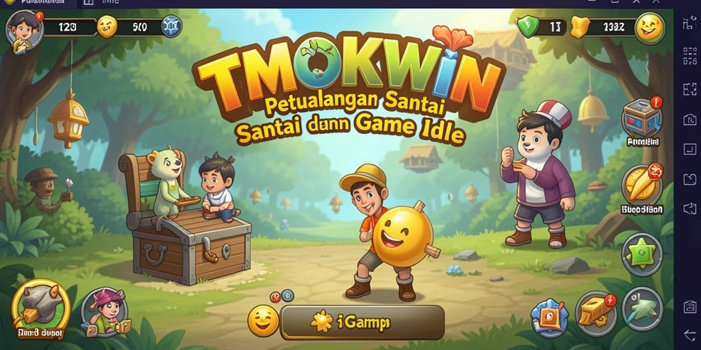Tampilan menawan gameplay TMOKWIN dalam mode Idle yang menyenangkan.