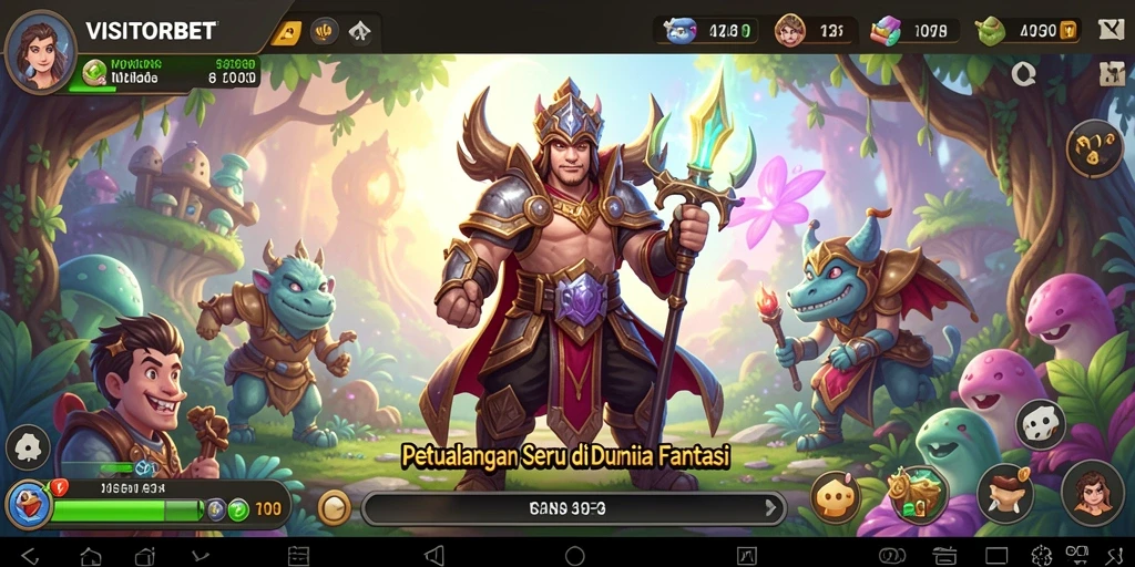 Tampilan gameplay VISITORBET yang menarik dalam petualangan seru.