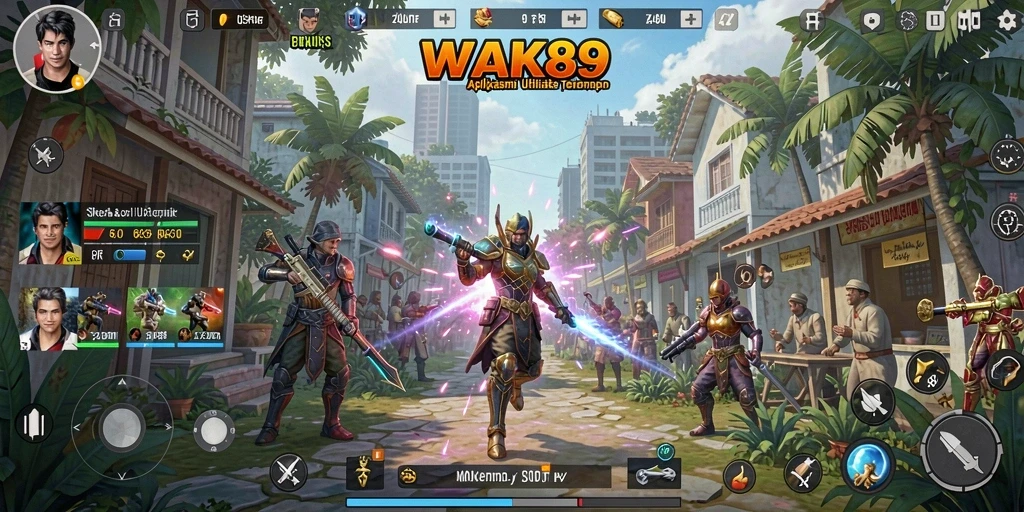 Tampilan antarmuka utama WAK89 yang memudahkan navigasi.