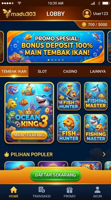 Momen saat pengguna mengunduh aplikasi di madu303.